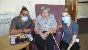 Wallyford care home Resident celebrates 89th birthday
